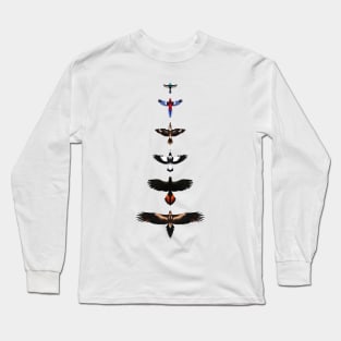 Australian Birds - Illustrated Long Sleeve T-Shirt